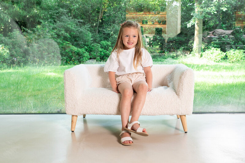 Kids bench Teddy offwhite 