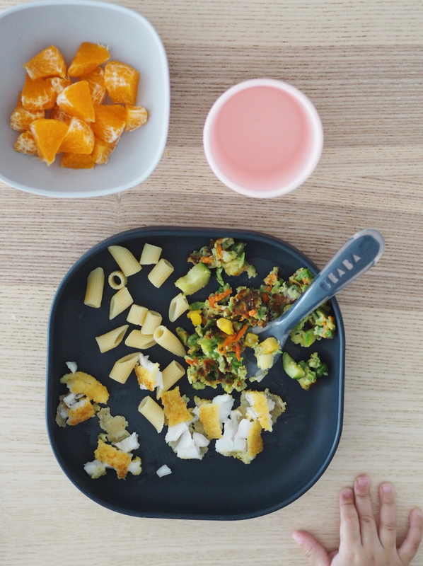Coffret repas silicone Night Blue/Rose