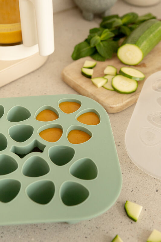 Stampo mini multi-porzioni in silicone &ndash; 20 x 35 ml - Sage green