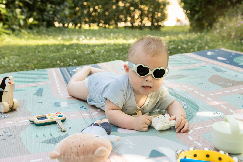 Brille 0-9 Monate Baby heart - Mint 