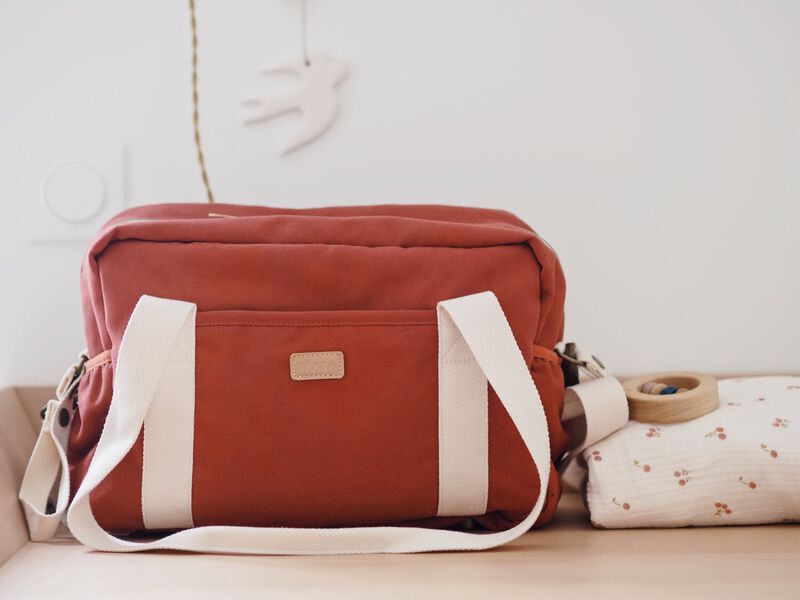 Changing bag Paris brick