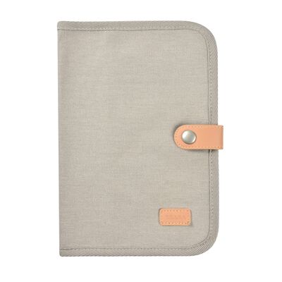 Protège carnet de santé Gris perle