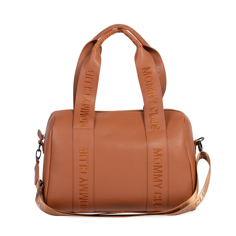 Nusery bag Mommy Club Signature Vegan leather brown