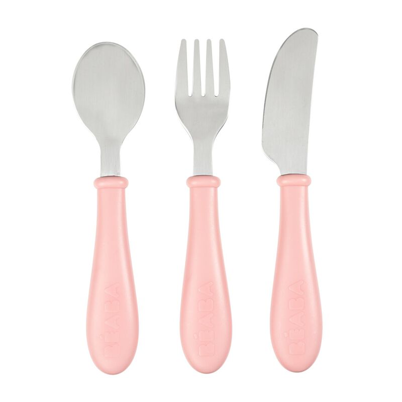 Set 3 posate inox 12m rosa