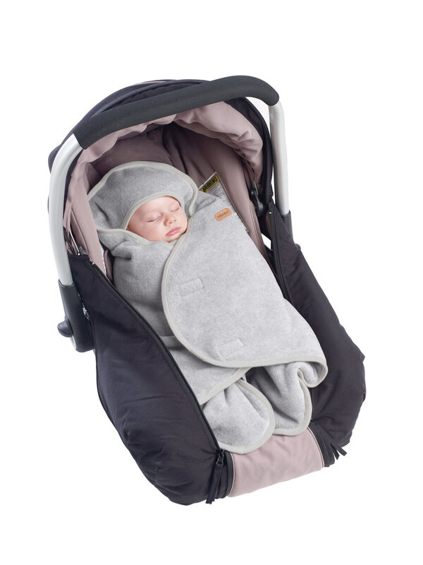 Babynomade® double fleece heather grey