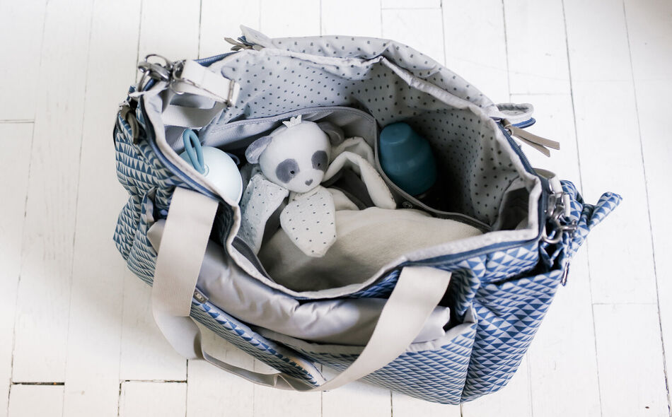 Sac à langer Sydney - Play print Bleu