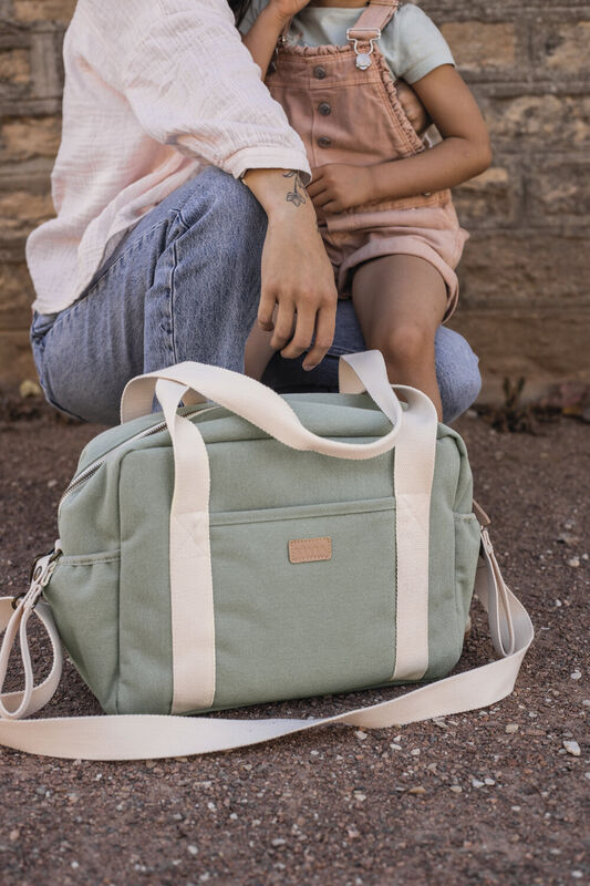 Bolso cambiador Paris sage green
