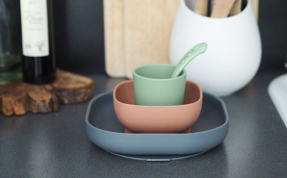 Contenitore per il pranzo in silicone da 4 pezzi