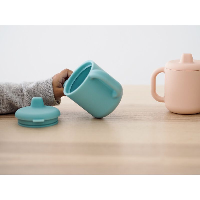 Tasse d'apprentissage silicone Bleu (Béaba) - Image 5