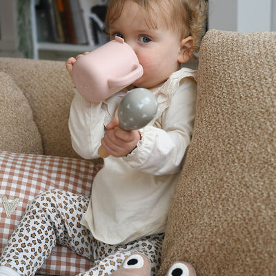 Tasse d'apprentissage silicone - Barbe &agrave; papa