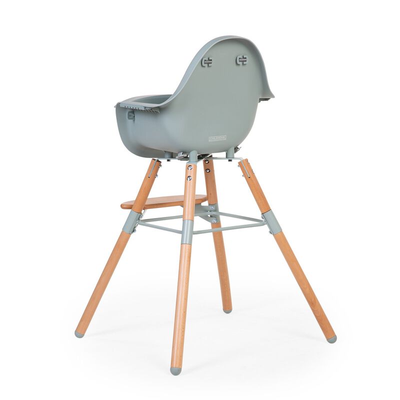 Evolu Chaise Haute - Réglable En Hauteur (50-75 Cm/*90 Cm) - Naturel Menthe (Childhome) - Image 7