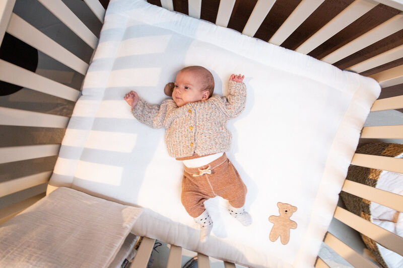 Tappetino box/Lettino 75x95 teddy jersey beige melange