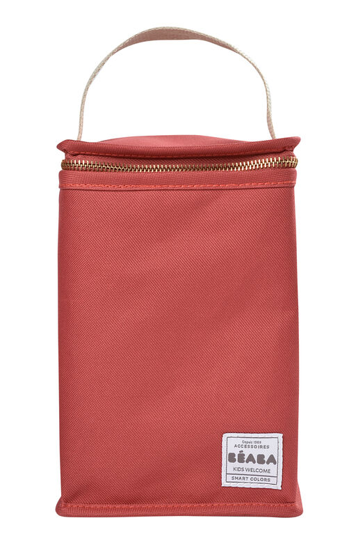 Insulated lunch pouch terracota 1