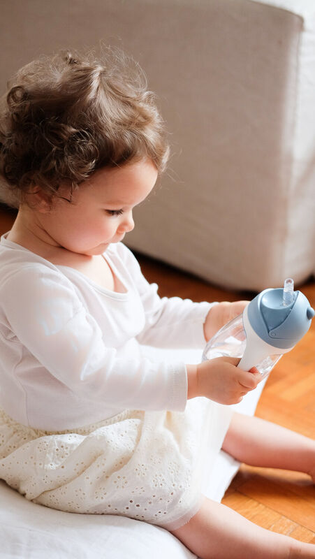 Taza con pajita 300 ml windy blue