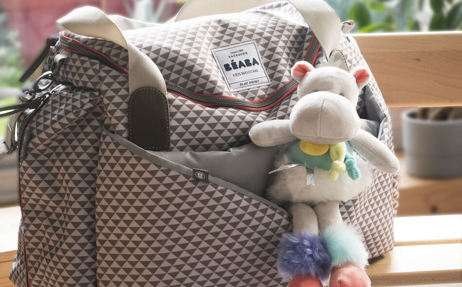 Sydney II Diaper Bag Playprint grey