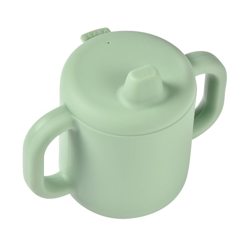 Tasse d'apprentissage silicone Vert sauge (Béaba) - Image 6
