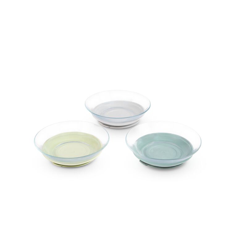 Set de 3 Platos de Vidrio BEABA x DURALEX - Misty green