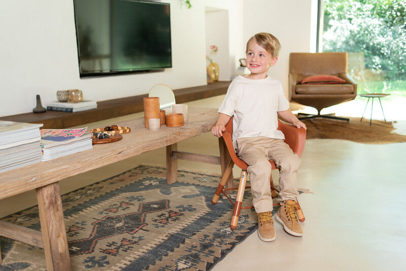 Evolu High Chair - Adjustable In Height (50-75 Cm/*90 Cm) - Rust