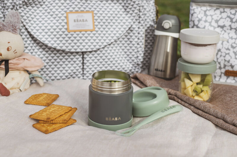 Stainless Steel Insulated Jar 10 oz mineral grey