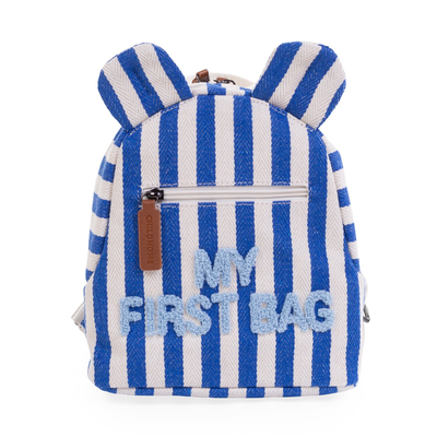 Kids backpack My First Bag  - Stripes - Electric Blue