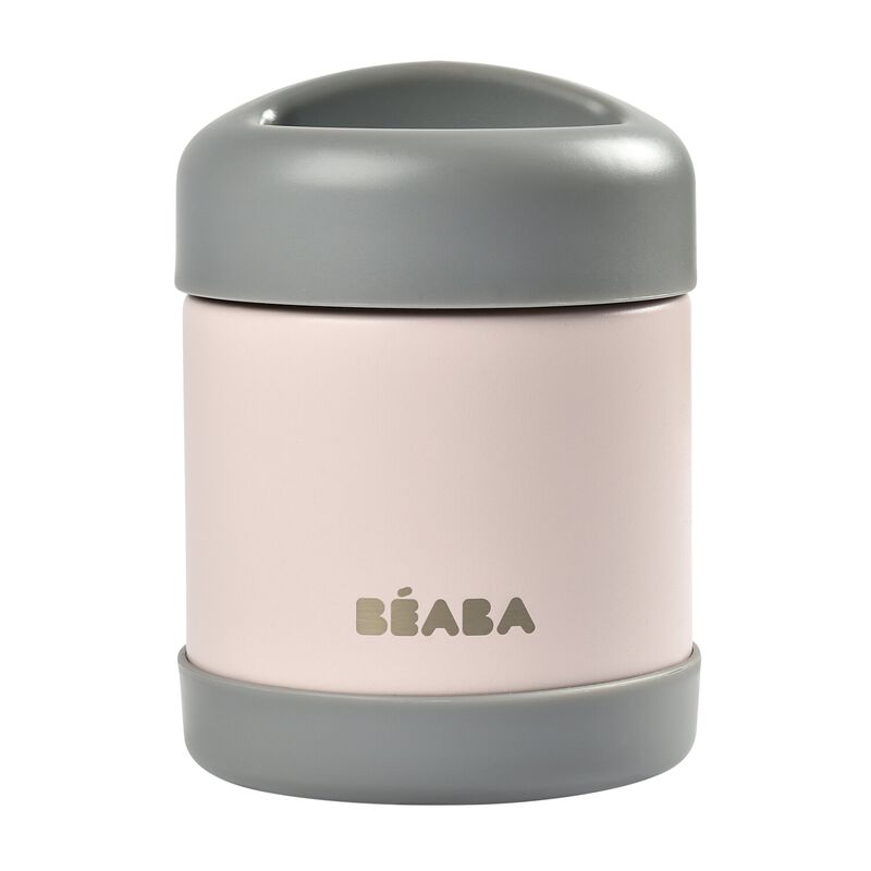Thermo Portion Stainless Steel Isothermal Food Jar Container 300 ml (Dark mist/Light pink)