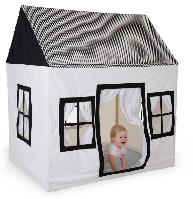 Large Playhouse - 125x95x145 Cm - Cotton Polyester - Black W