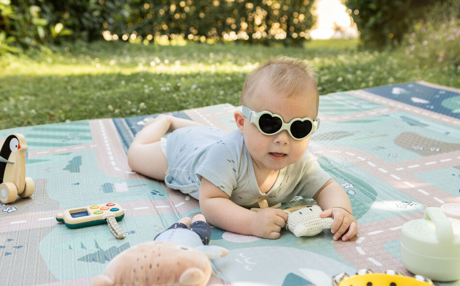 Sunglasses 0-9 months Baby heart - Mint