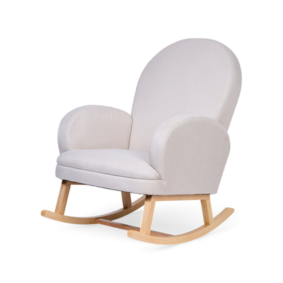 Fauteuil &agrave; bascule - Lin - Beige