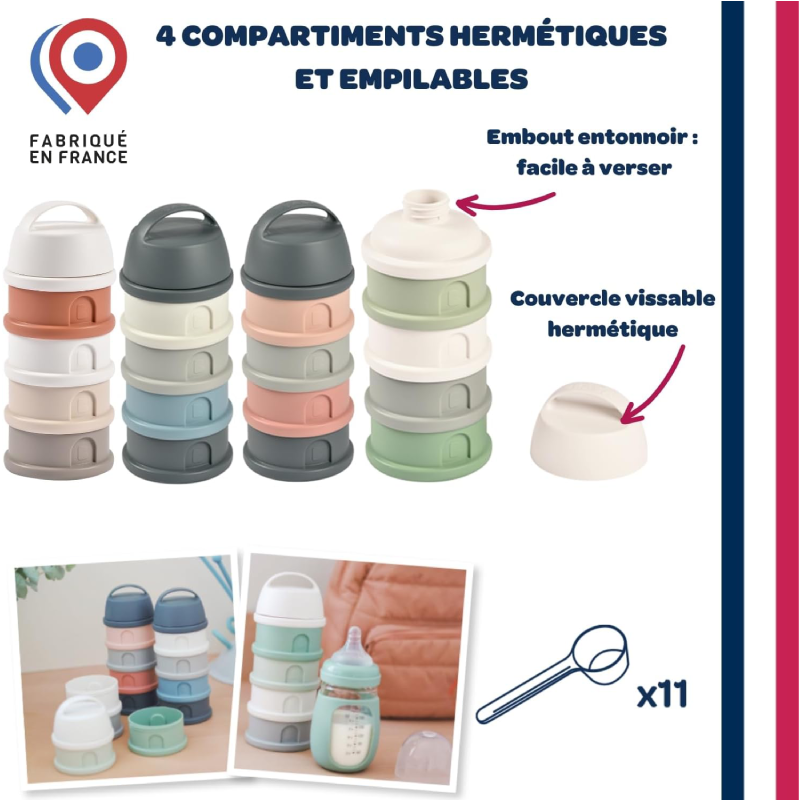 330ml par compartiment