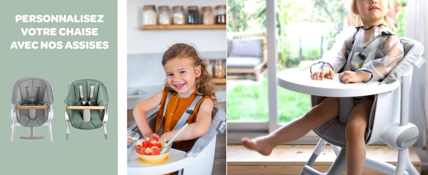 Chaise haute qui évolue avec votre enfant