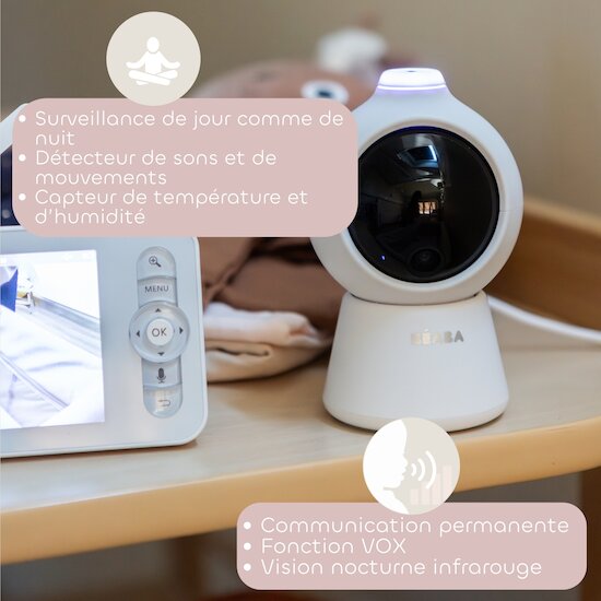 Milkeo Plus une température adaptée jusqu'à deux caméras connectables