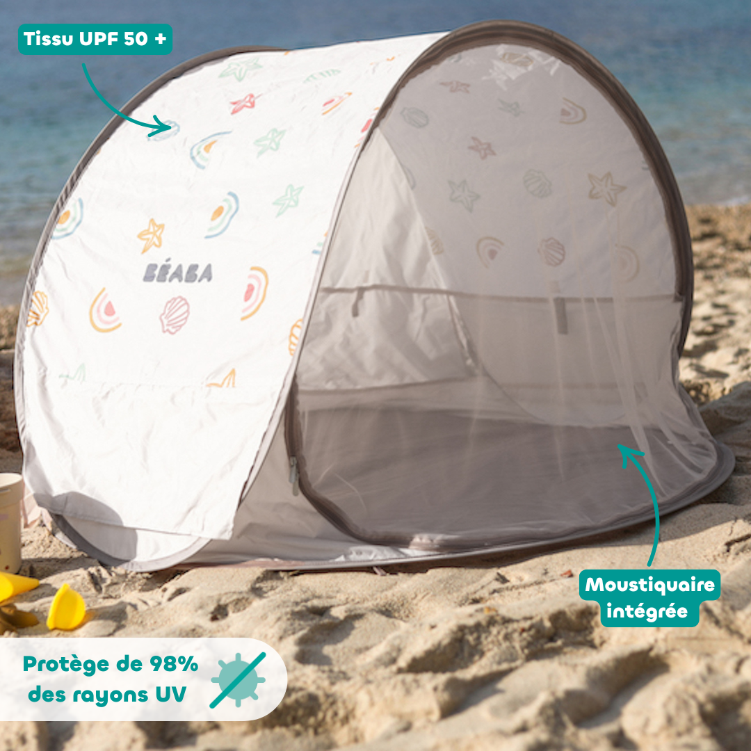 la tente pour protéger contre le soleil
