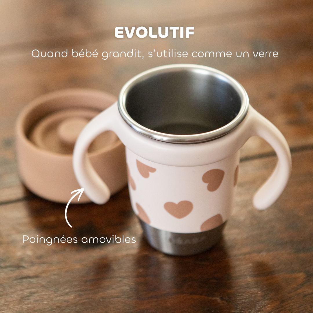 une tasse qui évolue en gobelet