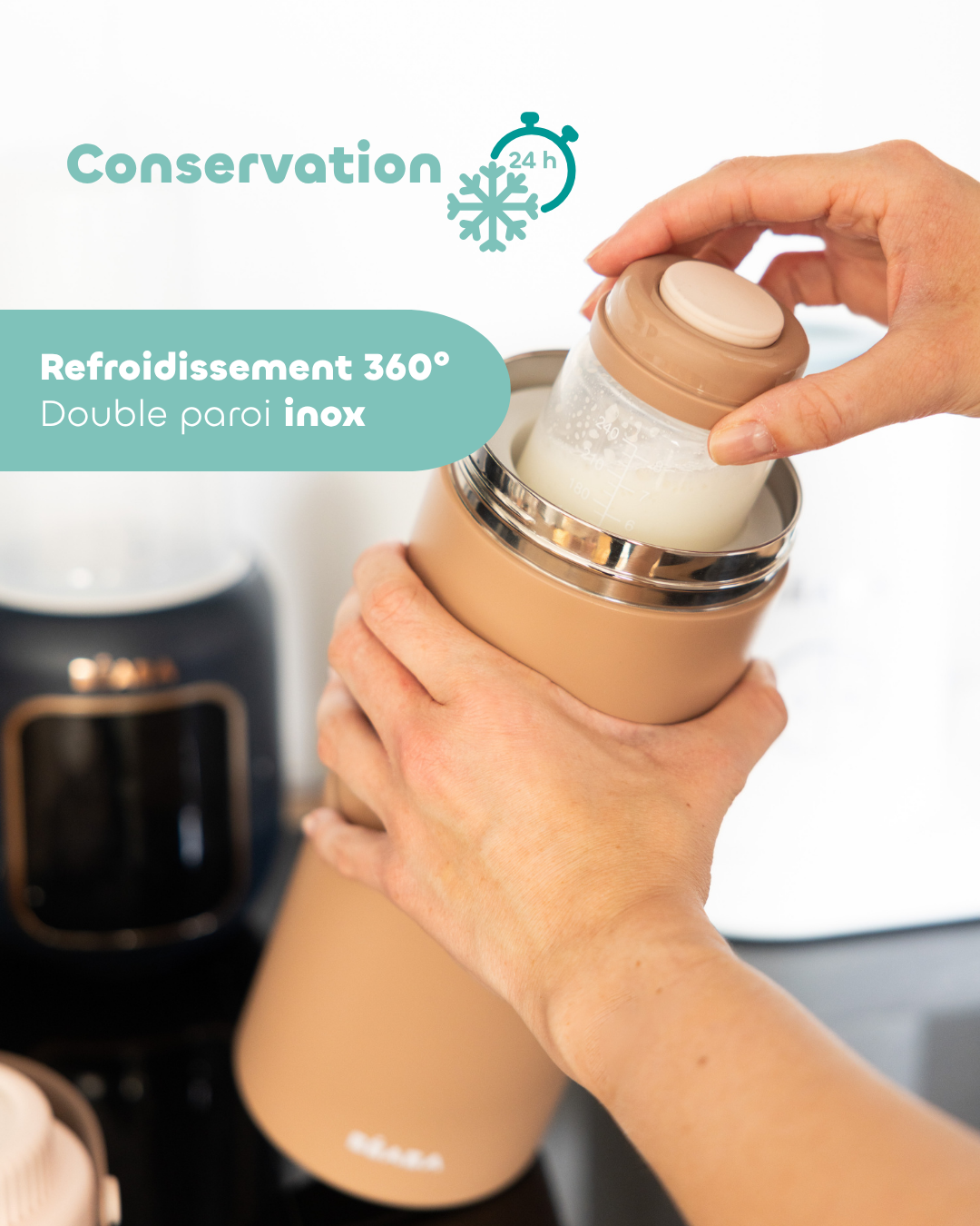 conserver votre lait dans le Milk cooler