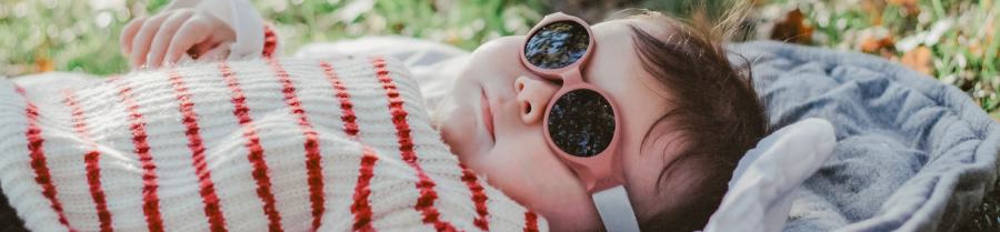lunettes 0-6 mois avec bandeau