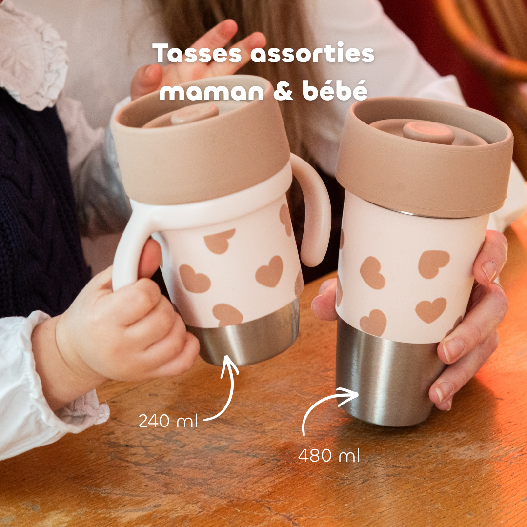 tasse vendue aussi en set pour les parents