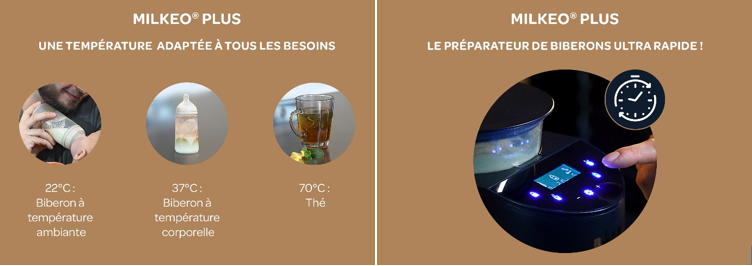 milkeo plus temperature adaptée et ultra rapide