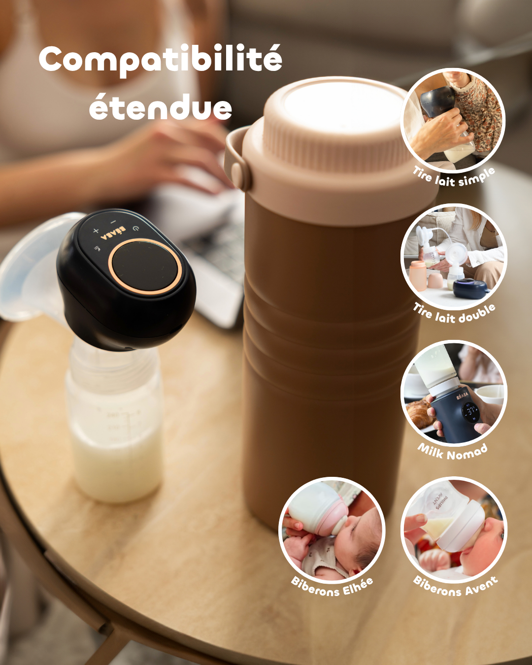 compatibilité avec les chauffes biberons béaba