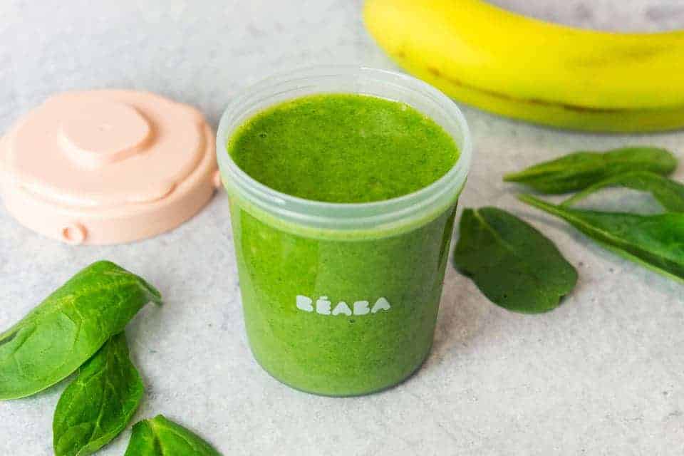 Banana Spinach Puree