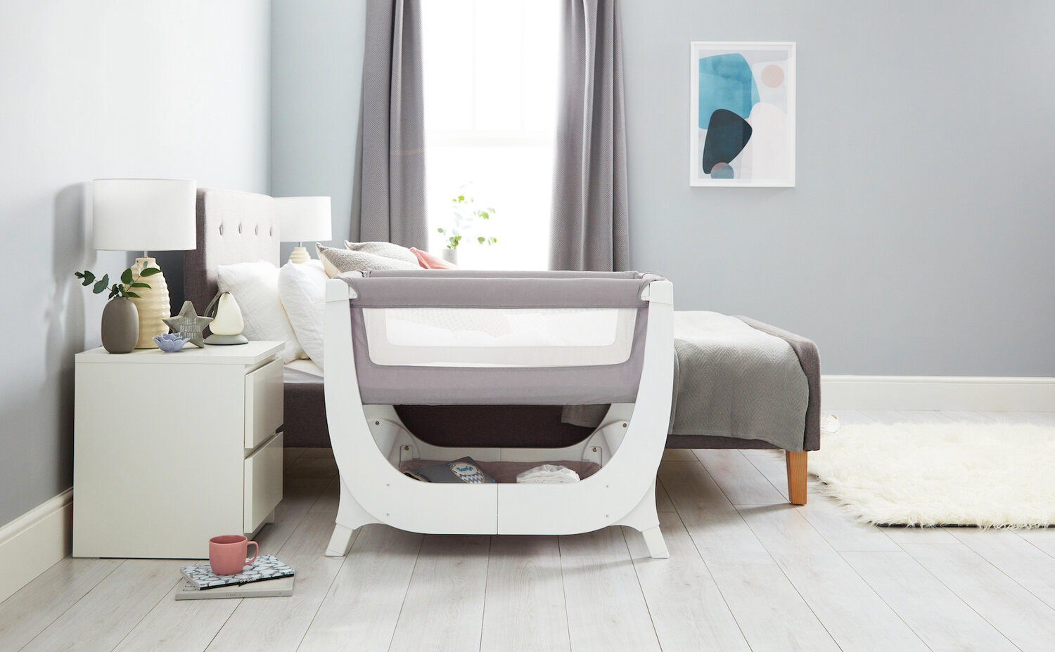 baab BÉABA by SHNUGGLE® Air Bedside Sleeper Bassinet & Crib Bundl